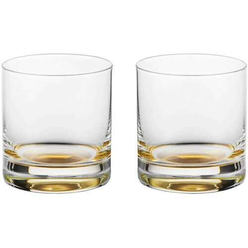 Набор из 2-х стаканов для виски, объем 400 мл, материал - бессвинцовый хрусталь, золото 86550023 Gentleman