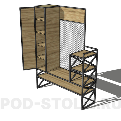 Прихожая лофт Stargo X-03 из массива дуба 89000₽
