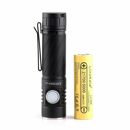 Фонарь Convoy S21E SST40 2400-Люмен, 5000K (комплект с аккумулятором 21700 Li-Ion)