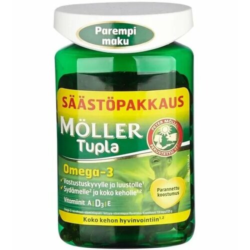 Omega-3 MOLLER TUPLA 150 шт. рыбий жир меллер капсулы Норвегия от orkla