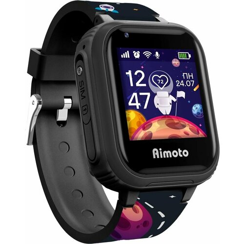 Смарт-часы Кнопка Жизни Aimoto Pro 40мм 144 черный черный 8100820 750000₽