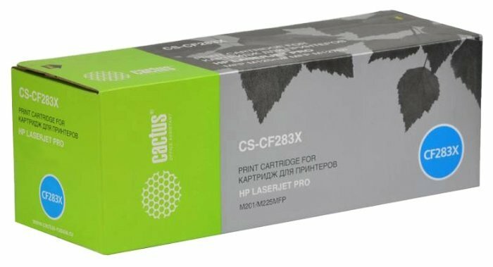 Картридж Cactus CS-CF283X, для HP, черный