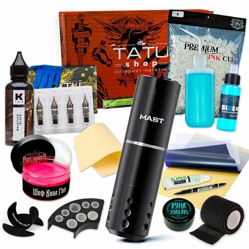 Набор с беспроводной машинкой для татуировки и татуажа Mast A1 New Generation Pen