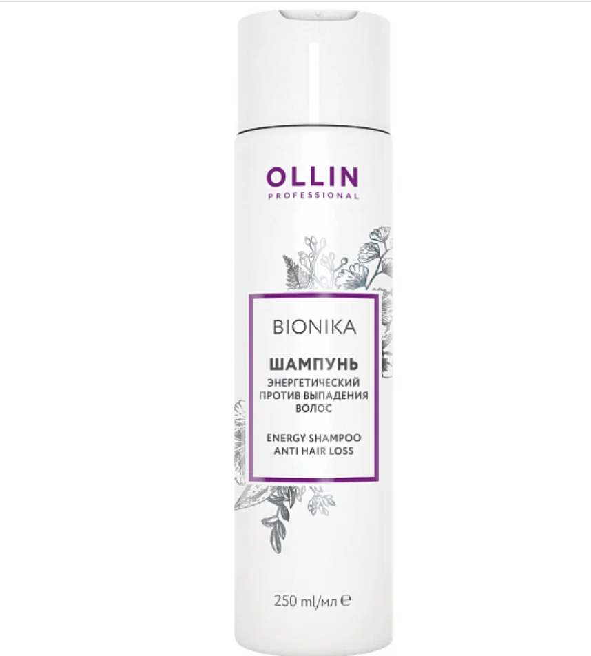 OLLIN BioNika Шампунь энергетический против выпадения волос 250мл/Energy Shampoo Anti Hair Loss