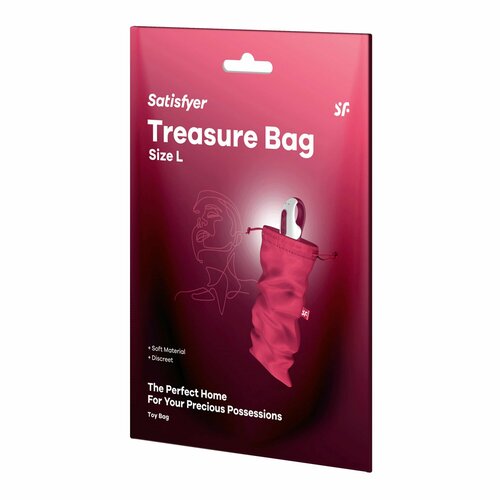 Розовый мешочек для хранения игрушек Treasure Bag L секс игрушки satisfyer вибростимулятор bold lover