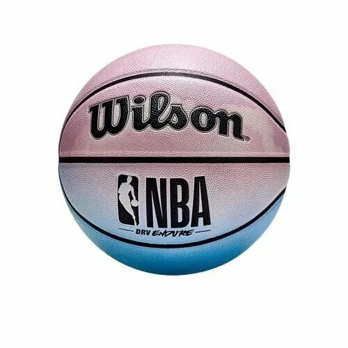 Баскетбольный мяч Wilson DRV ENDURE. Размер 7. Розово-голубой. Indoor/Oudoor durable outdoor sports wall mounted goal hoop basketball net standard nylon thread basketball hoop mesh ne rim ball pum