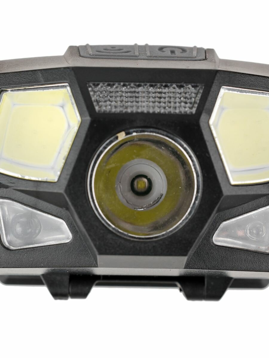 Налобный аккумуляторный фонарь светодиодный мощный с дальностью освещения 500 метров, 1000 люмен