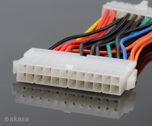 Кабель-адаптер AKASA с 24-Pin на 20-pin PSU (24-pin - 20-pin) AK-CB24-20