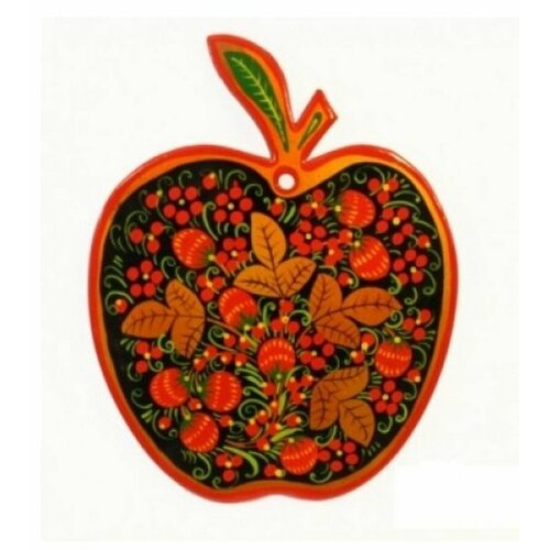 Доска разделочная Хохлома форма яблоко 700₽