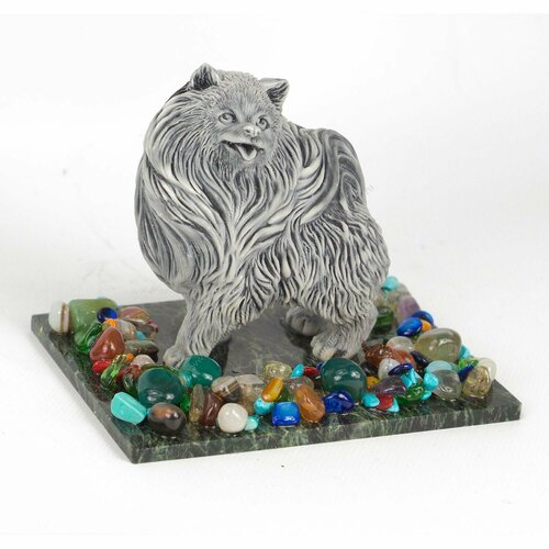 Статуэтка из литьевого мрамора шпиц 1550₽