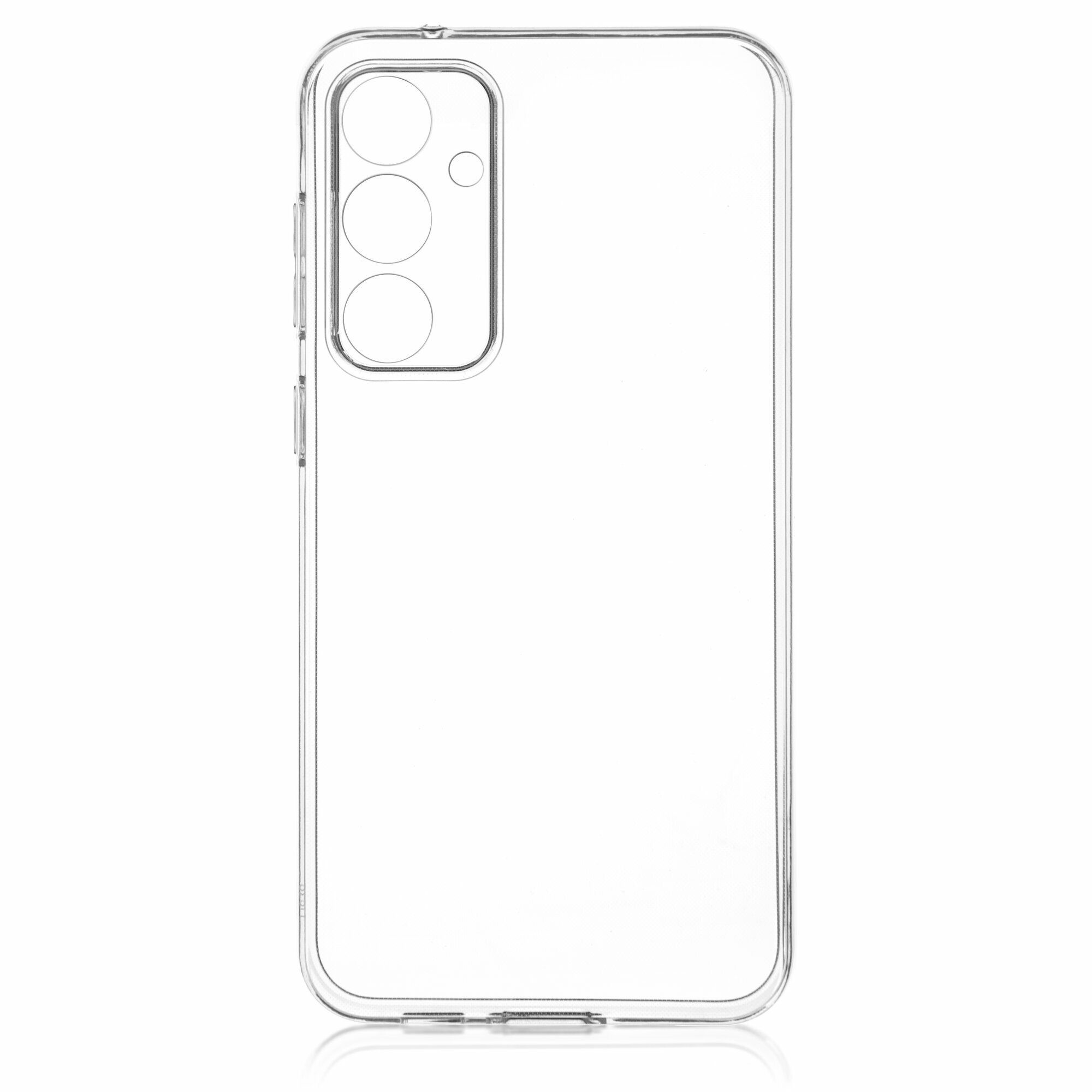 фото Чехол с защитой камер для Samsung Galaxy S23 FE (Самсунг Галакси С23 ФЕ) силиконовый чехол, аккуратные вырезы, чехол BROSCORP, прозрачный