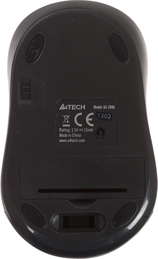 Беспроводная оптическая мышь A4Tech V-Track G3-280A, 1200dpi, 3 кнопки — фото 1
