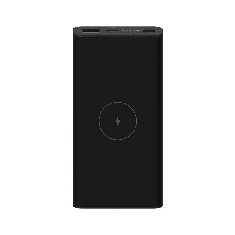 Черный Беспроводной PowerBank Xiaomi с зарядкой Qi