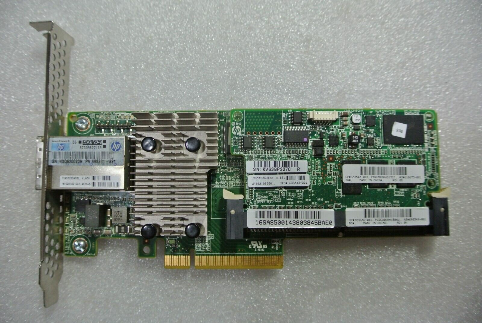 Контроллер HP SAS Controller Smart Array P431/2GB FBWC/6Gb/2-ports Ext, PCI-e 3.0 (698531-B21/729636-001)