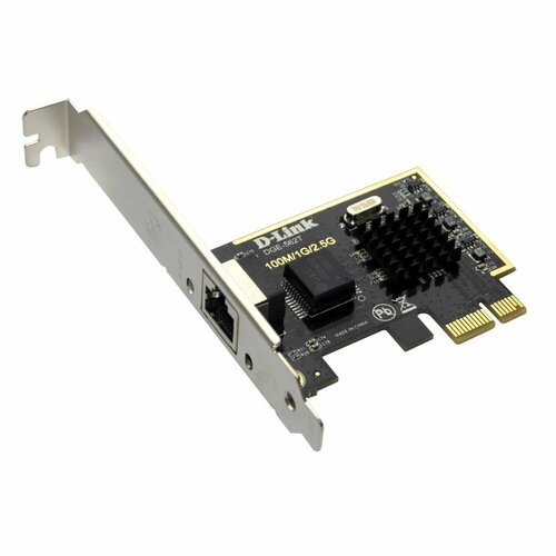 Сетевой адаптер D-Link DGE-562T/A2A Сетевой PCI Express адаптер с 1 портом 100/1000/2.5GBase-T (465772) d link сетевая карта dge 562t a2a сетевой pci express адаптер с 1 портом 100 1000 2 5gbase t