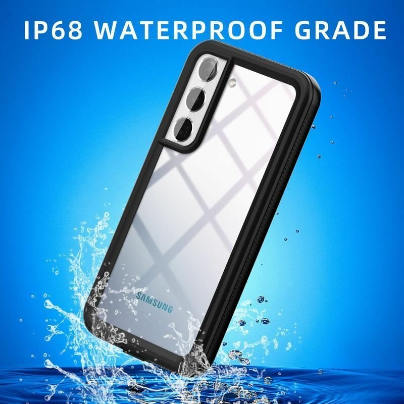 Водонепроницаемый чехол MyPads для Samsung Galaxy S22, IP68 Waterproof Shockproof Case, Черный