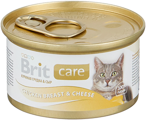 Корм для кошек Brit Care с куриной грудкой и сыром 80 г