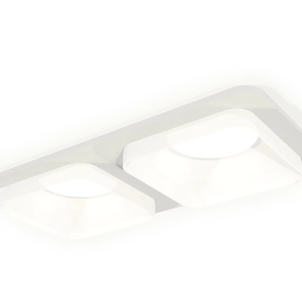 Комплект встраиваемого светильника с акрилом XC7905013 SWH/FR белый песок/белый матовый MR16 GU5.3 (C7905, N7755)