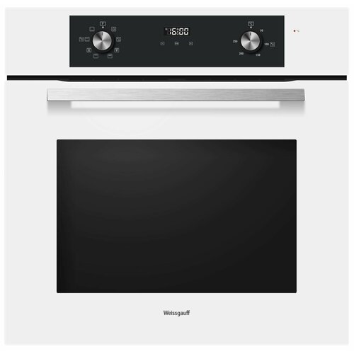 Духовой шкаф Weissgauff EOM 388 PDW Steam Clean 3 года гарантии утапливаемые рукоятки PIPO конвекция гидролизная очистка 2571000₽