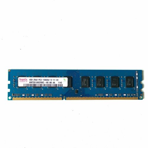 Оперативная память HYNIX 4GB DDR3 1333МГц PC3-10600S DIMM для ПК 1150₽