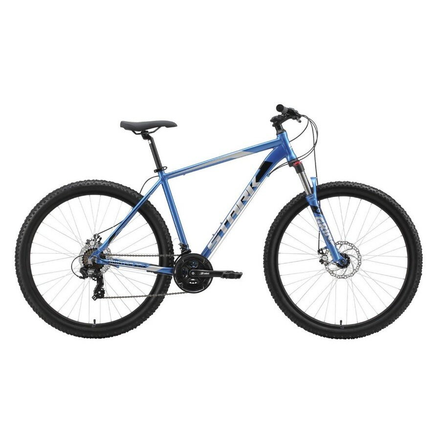Велосипед взрослый горный Stark'23 Hunter 29.2 D рама 20" синий черно-серебристый