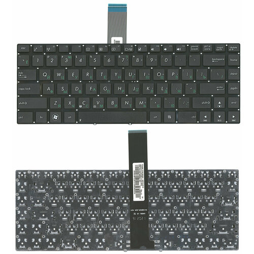 Клавиатура для Asus N46VB, русская, черная, версия 2 клавиатура для ноутбука asus v111362ds1 русская черная версия 2