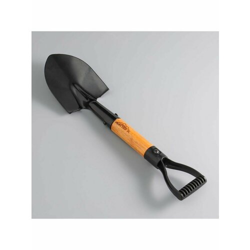 Лопата туристическая Мастер К штыковая 37 см черная дерево 599₽