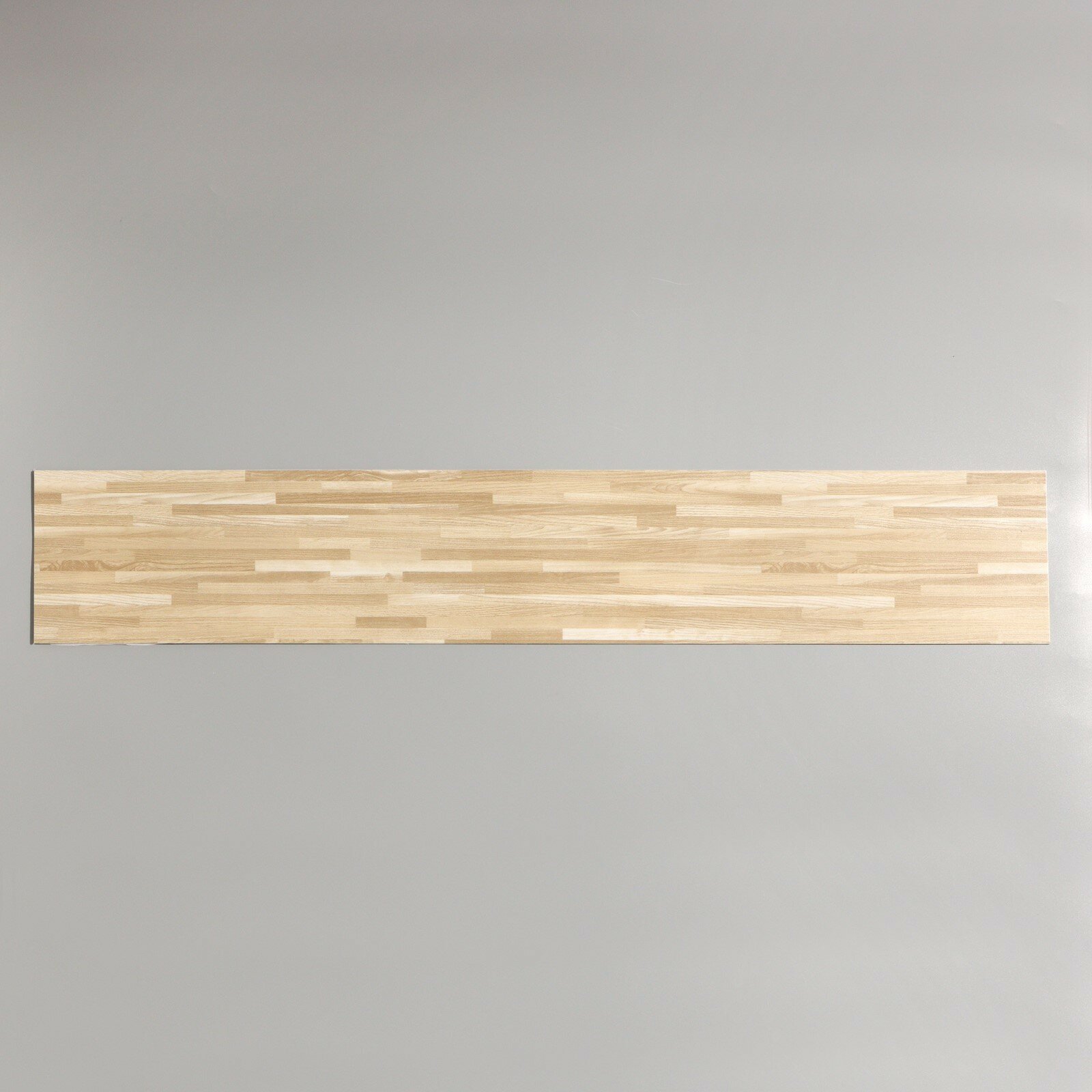 фото Плитка виниловая самоклеящаяся 91*15см бежевый ламинат