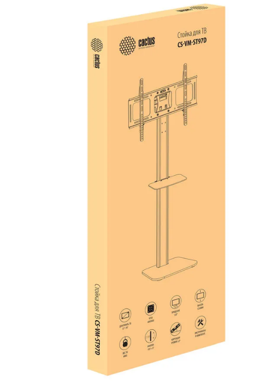 Стойка для телевизора Cactus CS-ST97-D черный