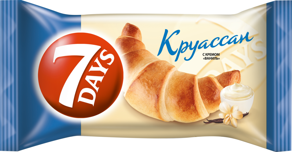 Круассан 7DAYS с кремом ваниль, 65г