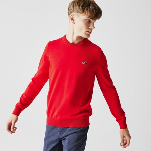 Джемпер LACOSTE, размер T4, красный мужской свитер на зиму и весну мужской пуловер свитеры рождественские лыжные вязаные пуловеры повседневные свитеры мужская трикотажная