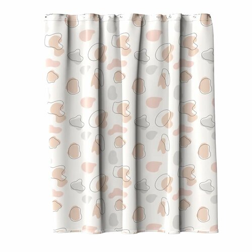 Штора для ванной с кольцами Lemer Pastel 180x200 см полиэстер цвет разноцветный 3708₽