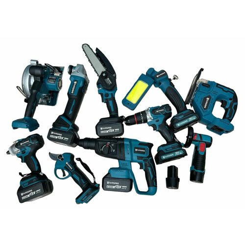 Набор аккумуляторного бесщеточного электроинструмента 10 в 1 55900₽