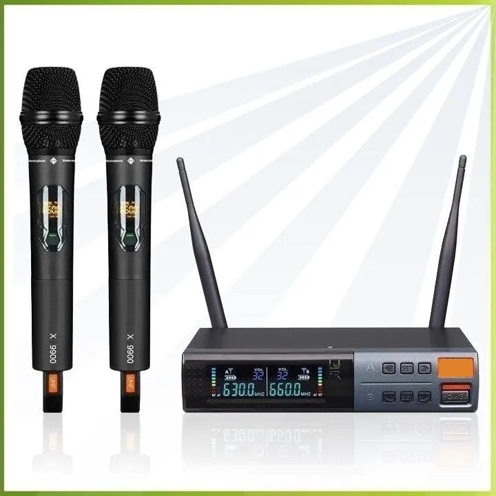 X-9900 - профессиональная вокальная радиосистема, кейс для хранения/переноски, UHF