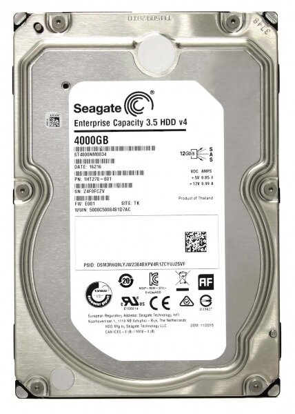 Жесткий диск Seagate ST4000NM0034 4Tb SAS 3,5" HDD