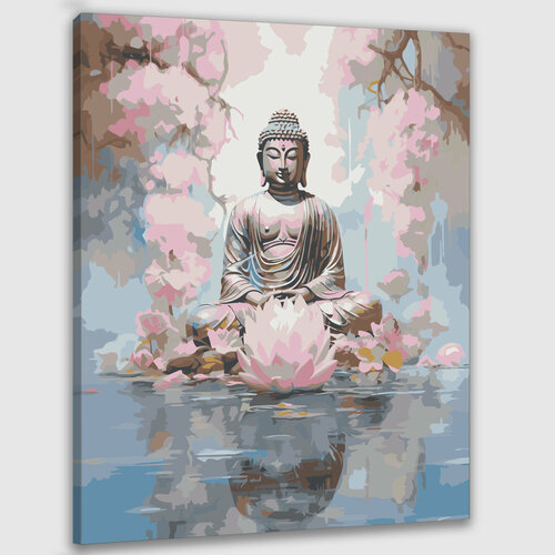 Картина по номерам 50х40 Будда и пробуждение
