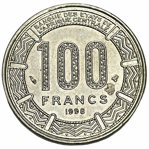 Центрально-Африканские Штаты 100 франков 1998 г. экваториальные африканские штаты 100 франков 1968 г