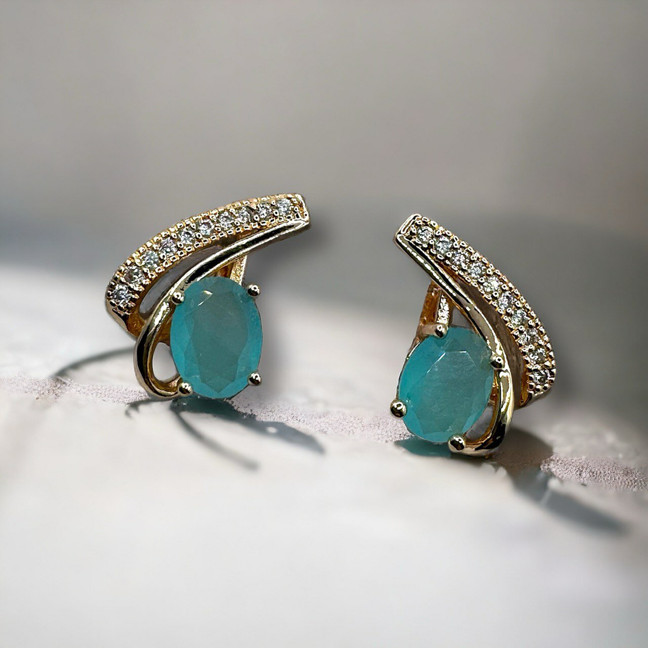 Серьги Fashion jewelry, фианит