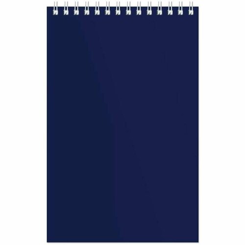 Блокнот Офис A5 60 листов синий в клетку на спирали 127х203 мм 1148₽