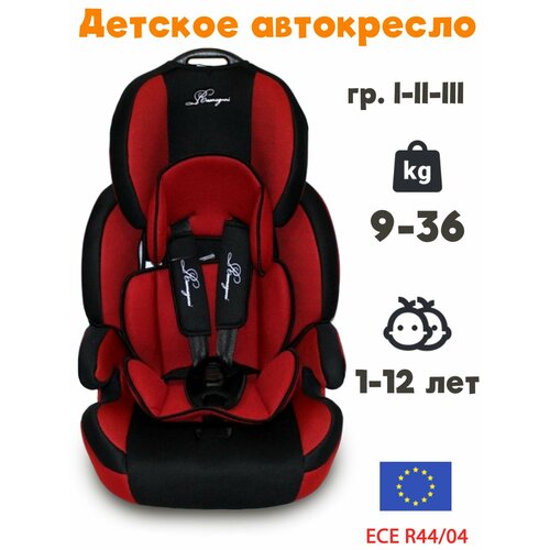 Детское автокресло Ramazoni RM-517 гр. 1/2/3 Premium Red