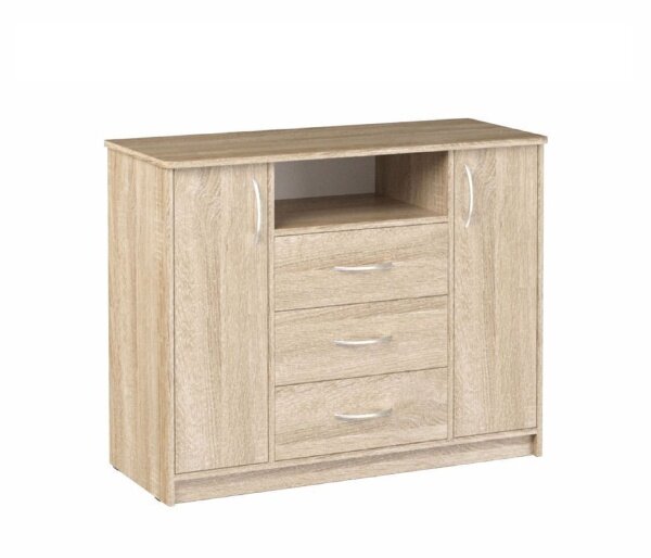 фото ЭКО Комод Дуэт (универсальный) дуб сонома