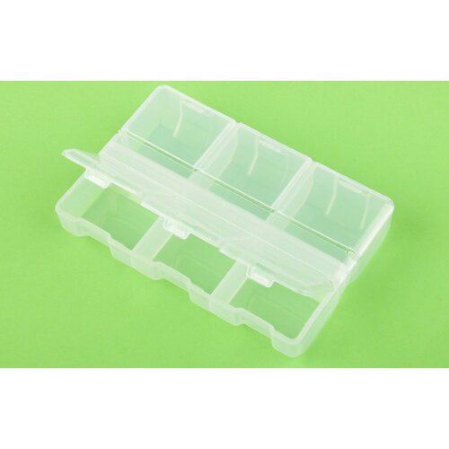 Коробка пластиковая для мелочей GAMMA, прозрачный, 1шт контейнер для мелочей прямоугольный 15 ячеек 17 5х10х2 2см пластиковый съемные перегородки 1005 043 1шт