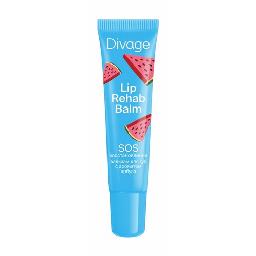 Бальзам для губ Диваж Divage Lip Rehab Balm, с ароматом Арбуза