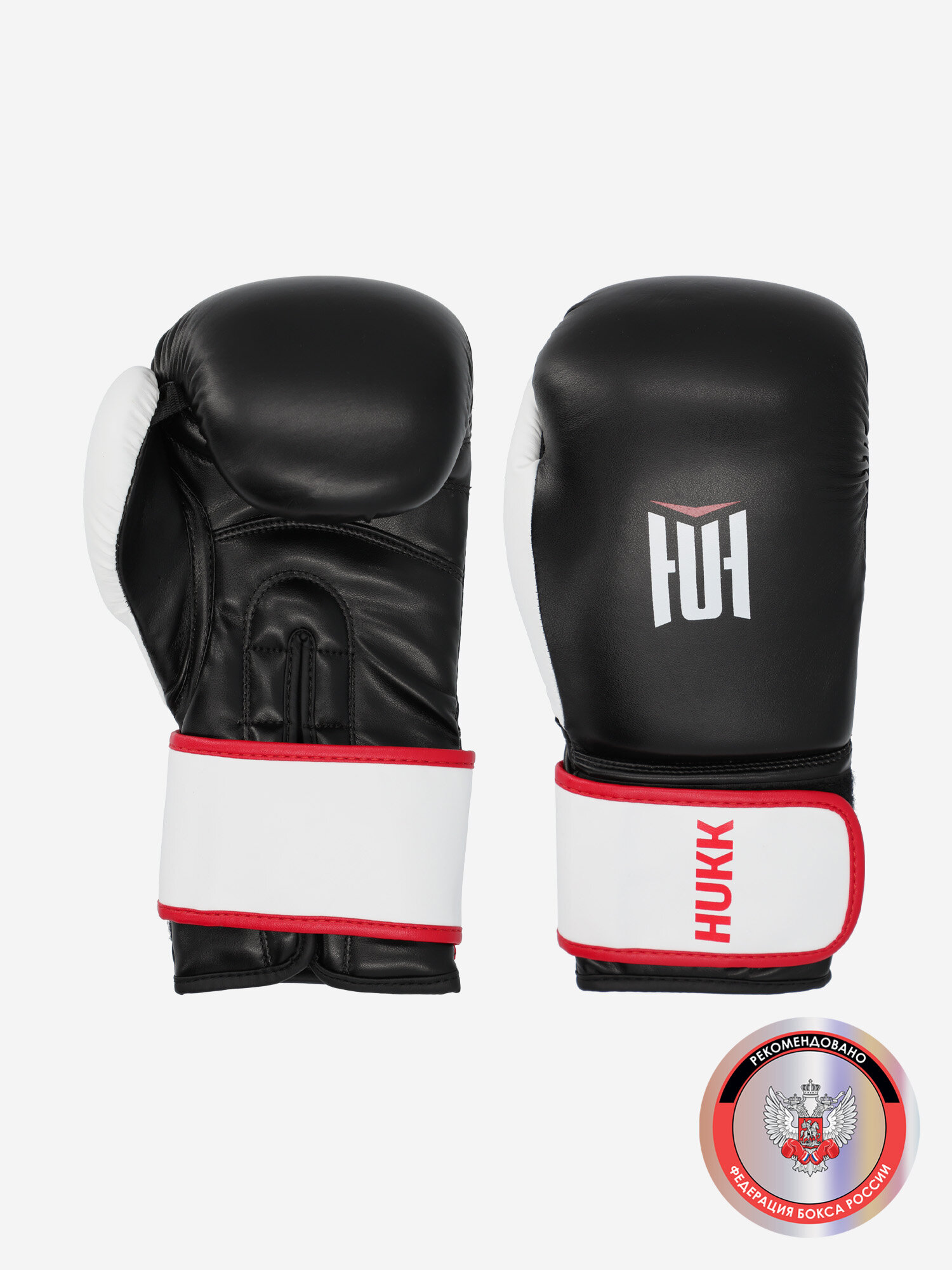 Перчатки боксерские Hukk Round Черный; RUS: Ориг: 16oz