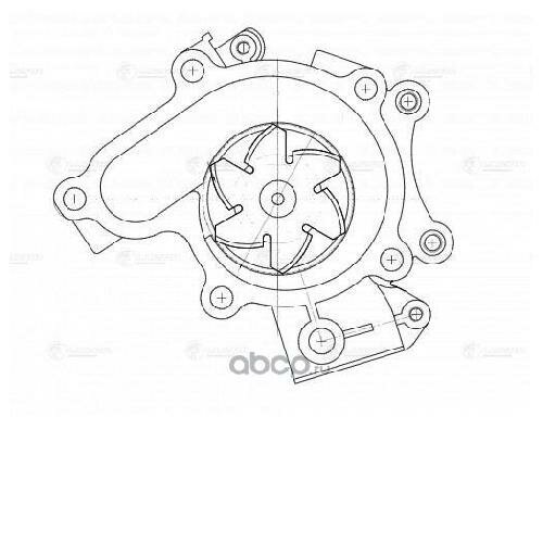 Насос водяной для автомобилей Mazda 323 (98-)/626 (94-) 1.8i/2.0i [FP; FS] LUZAR - фото №10