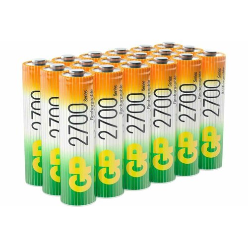 Аккумуляторные пальчиковые батарейки АА hr6 2700 mah/мАч ni-mh 18 шт в упаковке GP 270AAHC-B18 аккумулятор gp 270aahc аа 2600 mah аккумулятор 2 шт