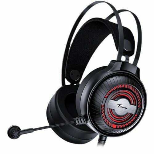 Наушники игровые TANBOW с микрофоном и подсветкой для стрима Черные 2200₽