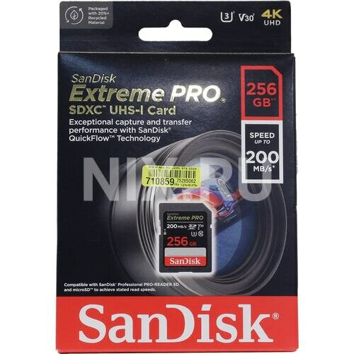 SD карта Sandisk Extreme PRO SDSDXXD-256G-GN4IN