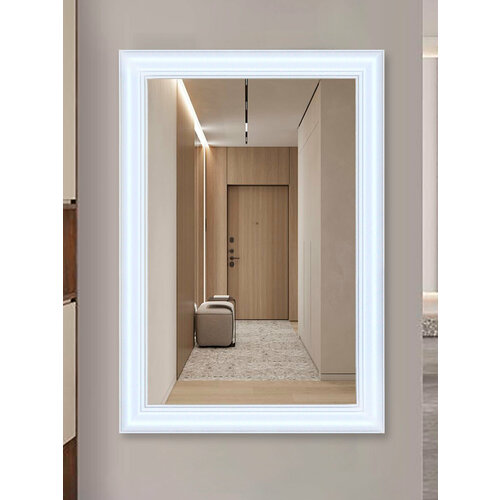 Зеркало настенное интерьерное в рост в раме 55х80 вертикальное горизонтальное в ванную спальню гостиную зал