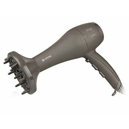Фен VITEK VT-1344 коричн 2200 ВТ 6 режимов деффузор холодный воздух 309800₽
